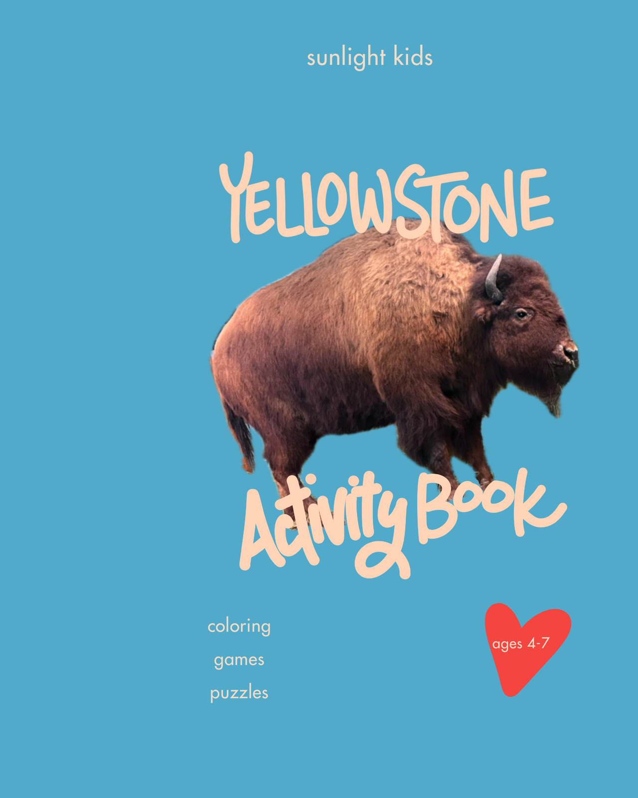 Yellowstone Activity Book for Kids