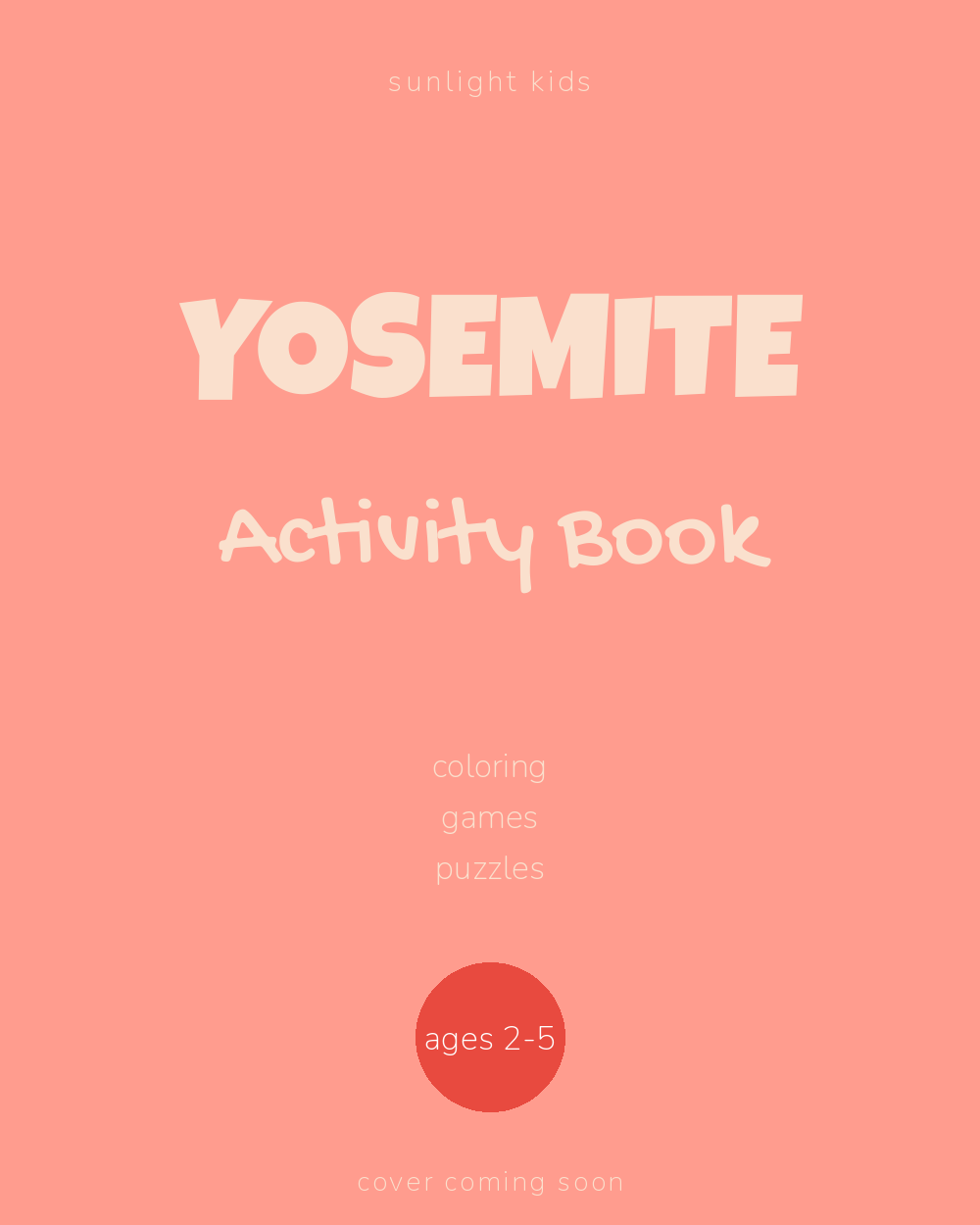 Yosemite Activity Book for Kids cover