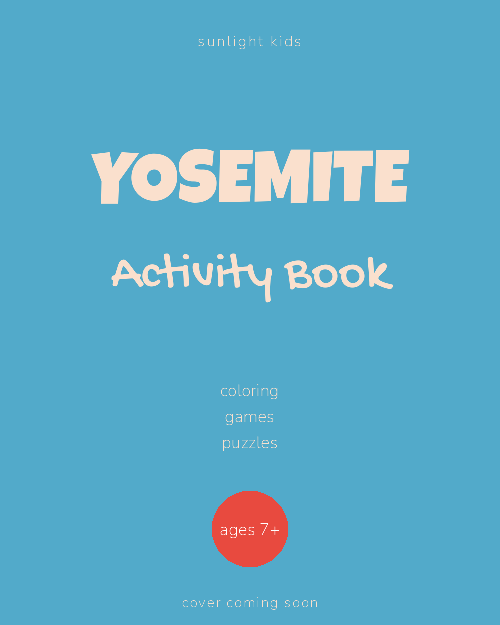 Yosemite Activity Book for Kids cover