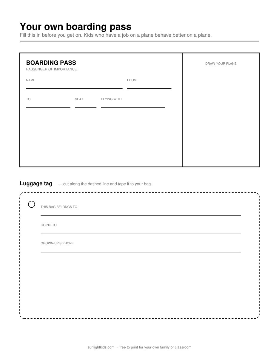 Airplane Activity Pack for Kids — Free Printable — sample page preview