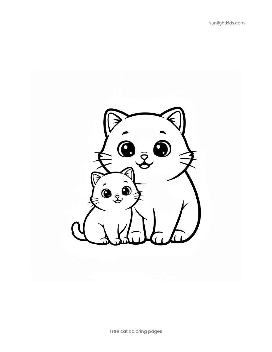 Free Printable Cat Coloring Pages for Kids — page 14 of 17