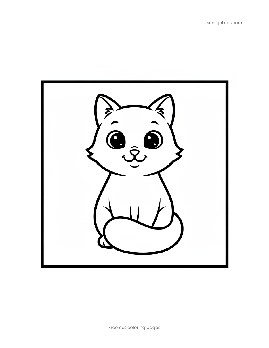 Free Printable Cat Coloring Pages for Kids — page 2 of 17