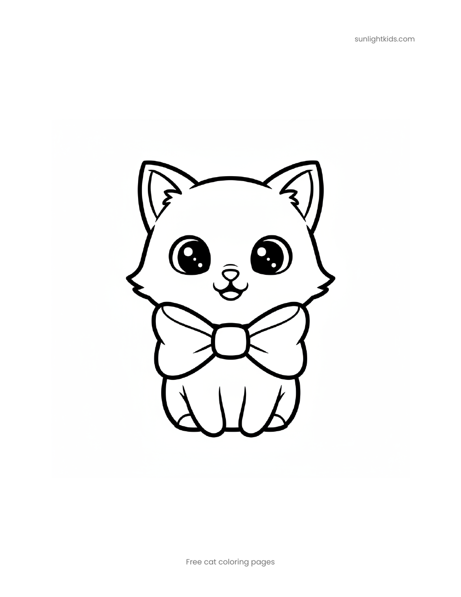 Free Printable Cat Coloring Pages for Kids — page 8 of 17