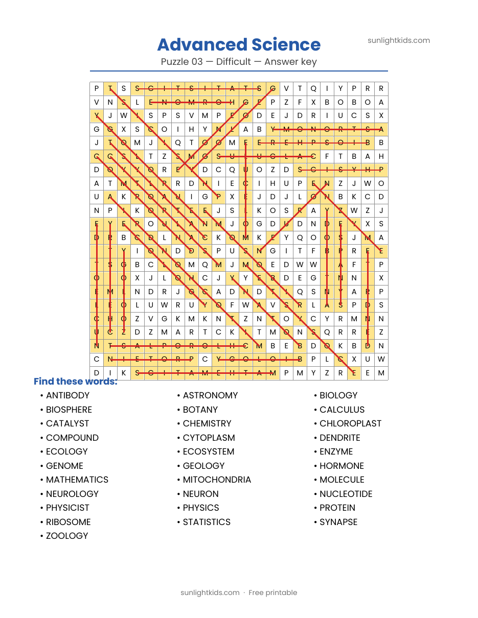 Difficult Word Search Printables (Free PDF) — page 14 of 22