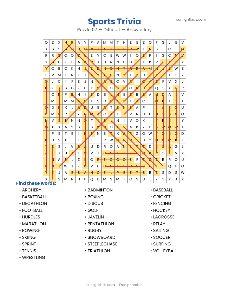 Difficult Word Search Printables (Free PDF) — page 18 of 22