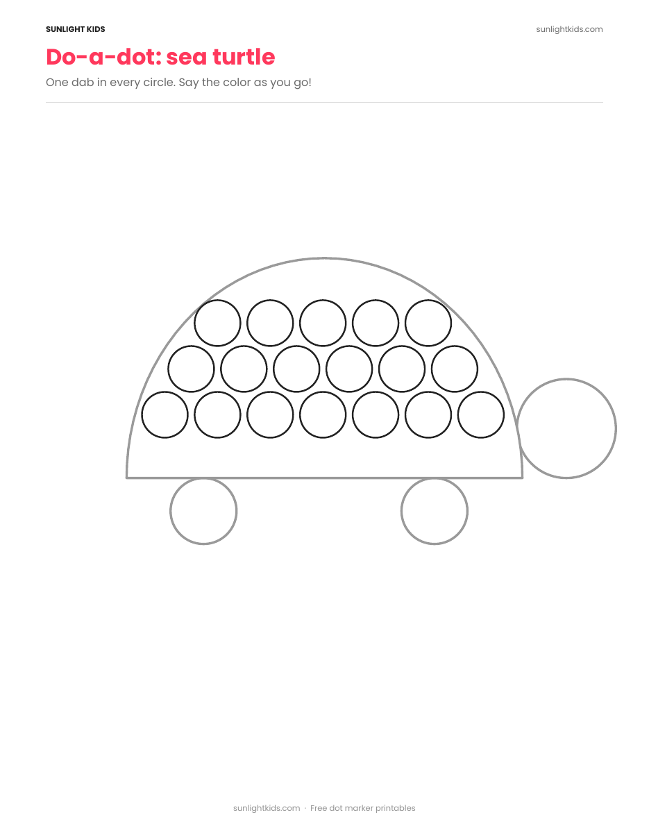 Free Printable Dot Marker Pages for Toddlers — page 16 of 20
