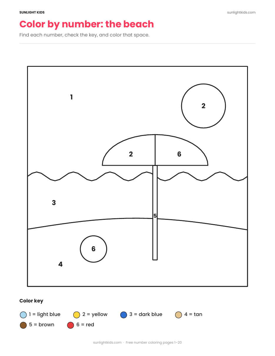 Free Printable Number Coloring Pages (1–20) — page 22 of 28